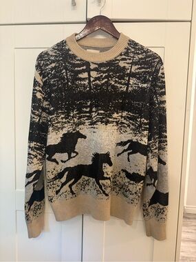 Running Horses Knit Sweater